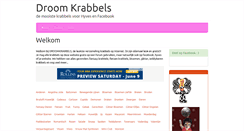 Desktop Screenshot of droomkrabbels.nl